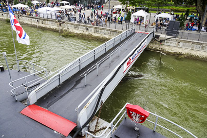 Koblenz gangway to waterfront