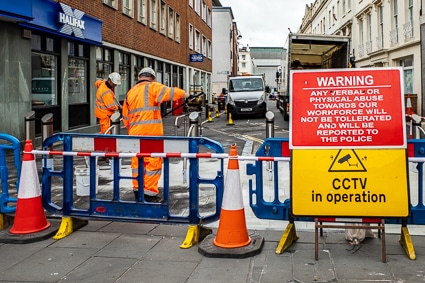 Work site in Southampton