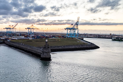 Departure from Zeebrugge, Belgium