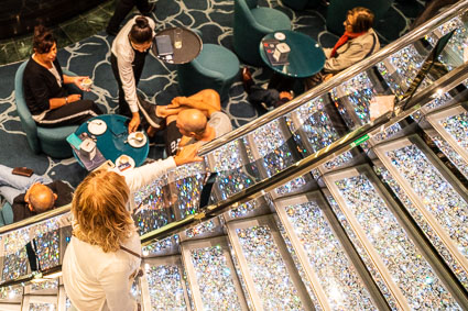 Glitter staircase on MSC PREZIOSA