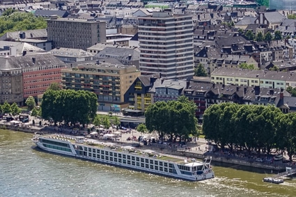 Central Koblenz from Ehrenbreitstein Fortress