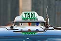 Paris green taxi light