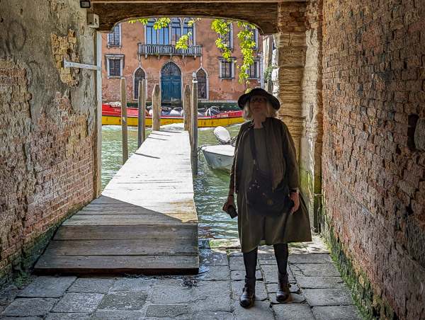 Cheryl Imboden and Grand Canal, Venice.