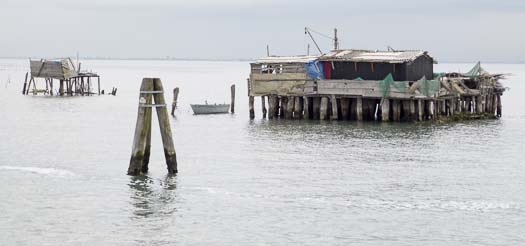 Fishing hut on Venetian Lagoon