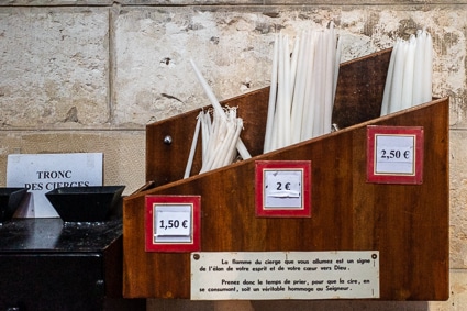 Candles in Beauvais Cathedral