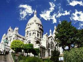 Sacr-Coeur in April, photo by Richard Rogers