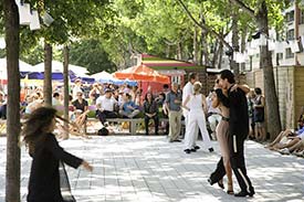 Paris Plage ballroom dancing