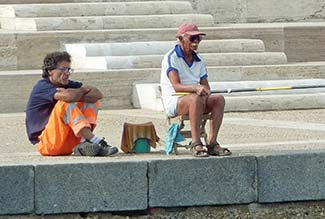 Fishermen in Civitavecchia