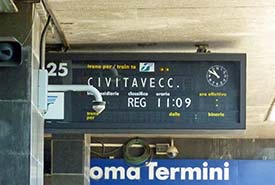 Platform 25 in Termini Station