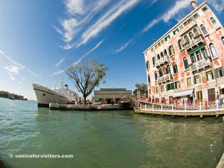 San Basilio cruise terminal from San Basilico vaporetto pier