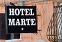 Hotel Marte sign