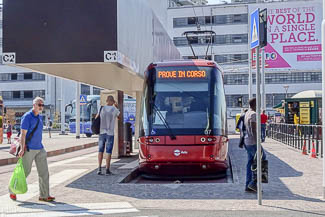 T1 tram Mestre-Venice in Piazzale Roma