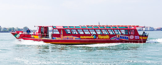 City Sightseeing Venezia boat in Venetian Lagoon