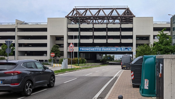 Tronchetto parking garage, Venice.