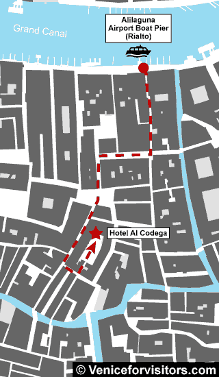 Hotel Al Codega map directions