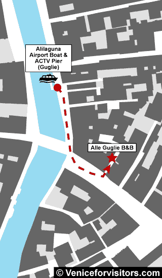 Alle Guglie B&B directions map