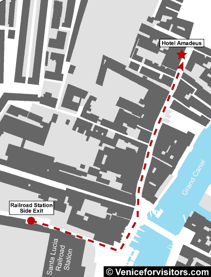 Hotel Amadeus map directions