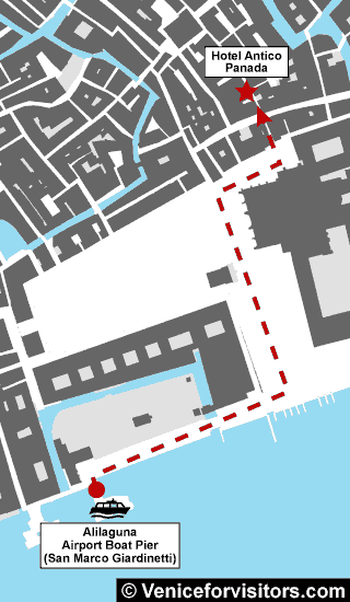 Hotel Antico Panada map directions