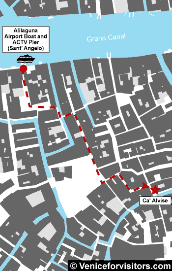 Hotel Ca' Alvise map directions