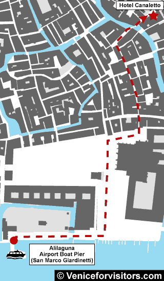 Hotel Canaletto map directions