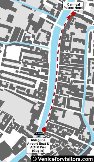 Carnival Palace Hotel map directions