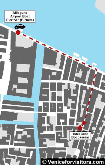 Hotel Casa Boccassini map directions