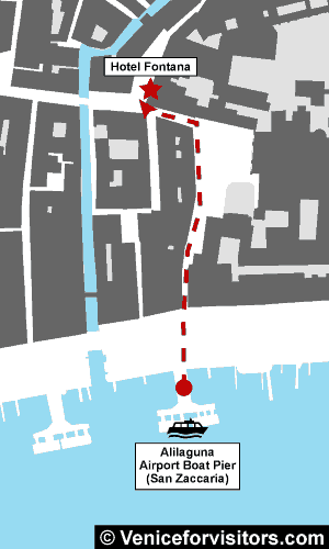 Hotel Fontana map directions