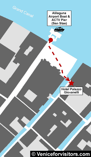 Hotel Palazzo Giovanelli & Grand Canal map directions