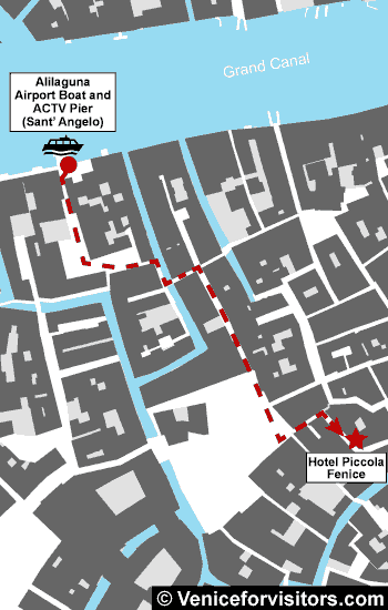 Hotel Piccola Fenice map directions