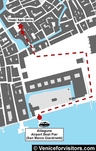 Hotel San Gallo map directions